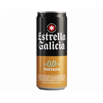 Lata de Estrella Galicia 0,0 Tostada